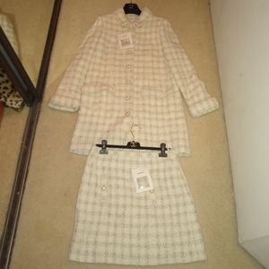 Chanel Tweed Skirt Suit Set